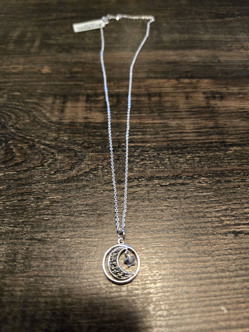 Kohl's Silver-Tone Crescent Moon & Star Pendant Necklace